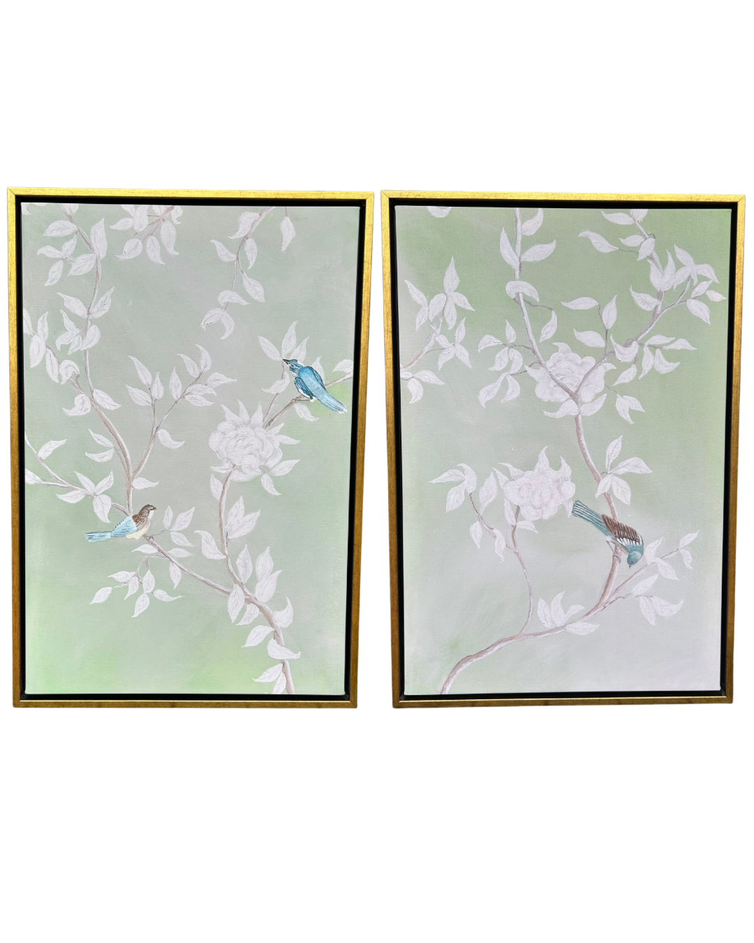 “Chinoiserie Garden in Light Green