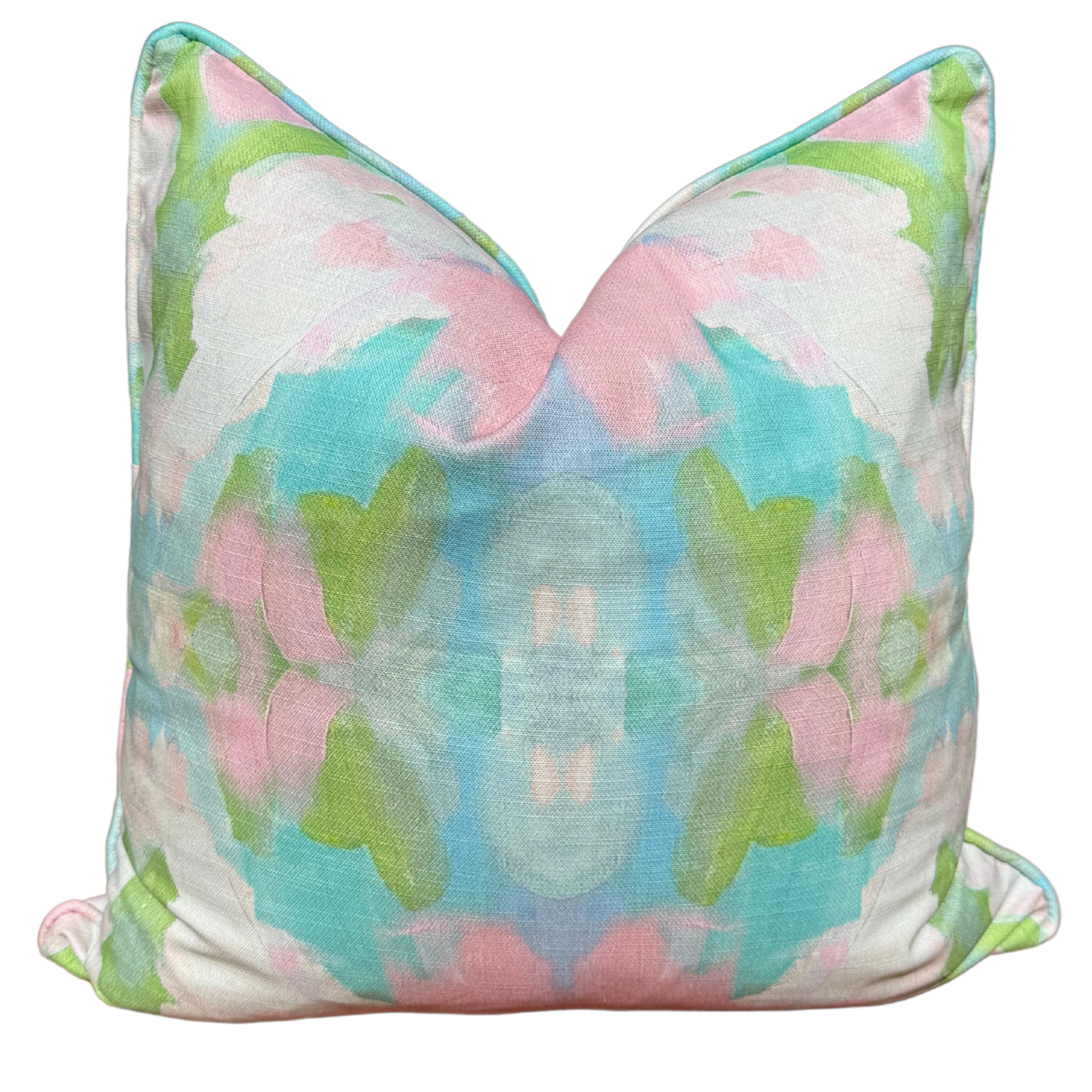 “Mint Tulip” Square Pillow