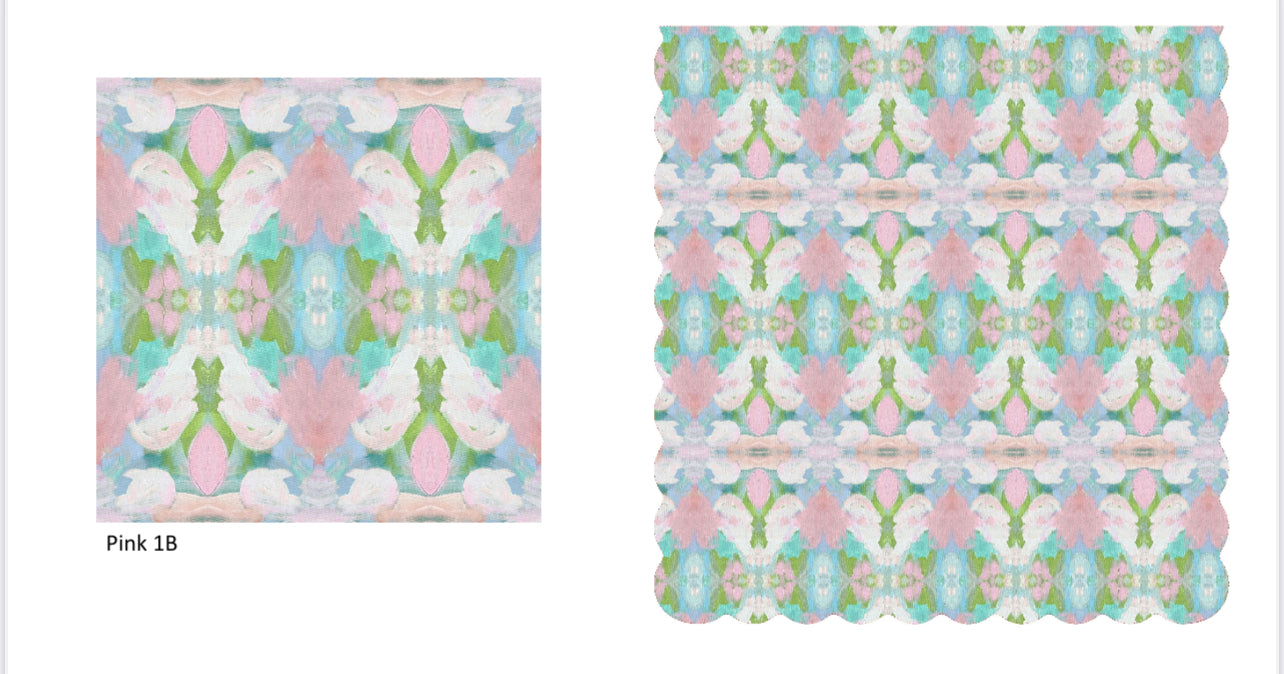 “Mint Tulip” Square Pillow