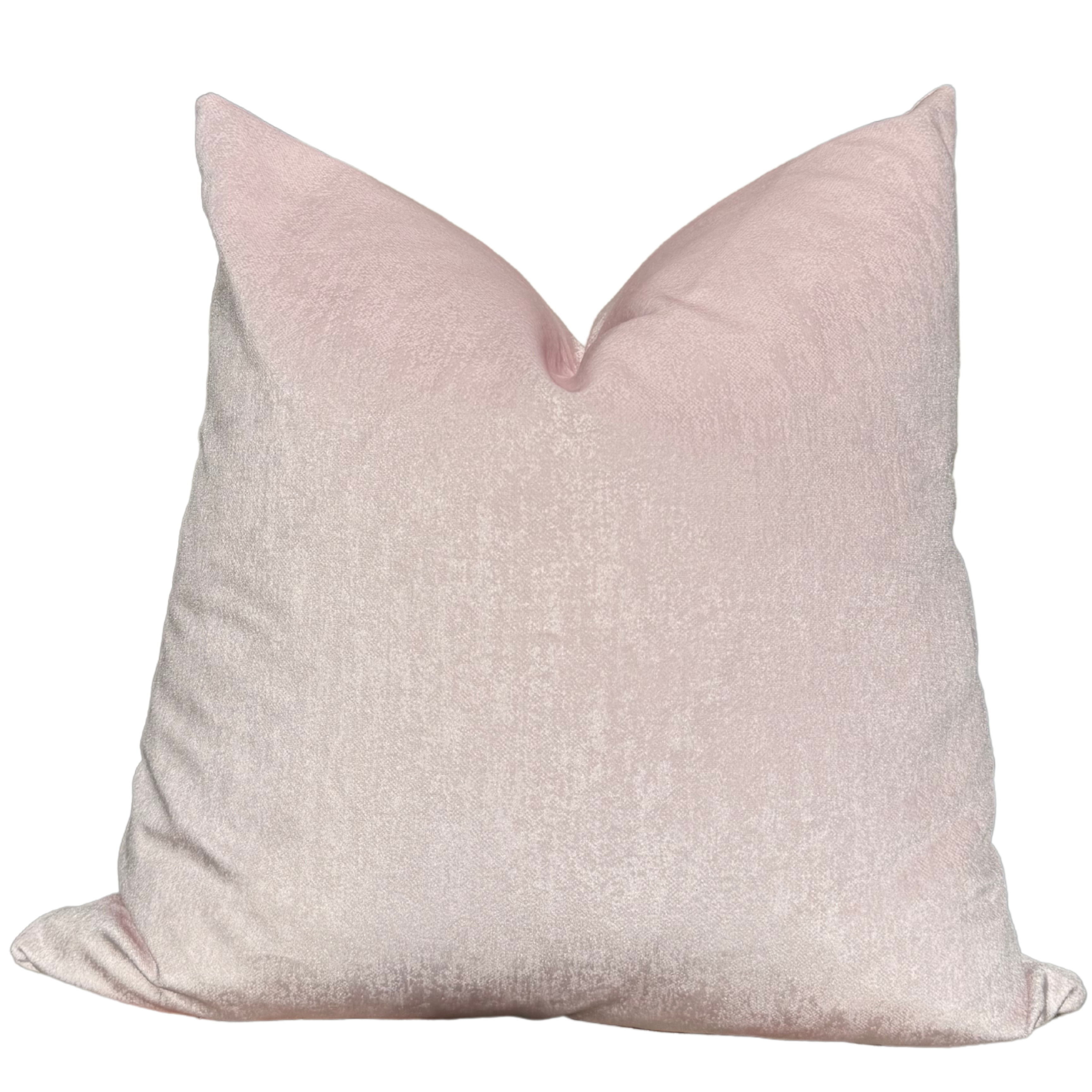 “Signature Blush Velvet” Square Pillow