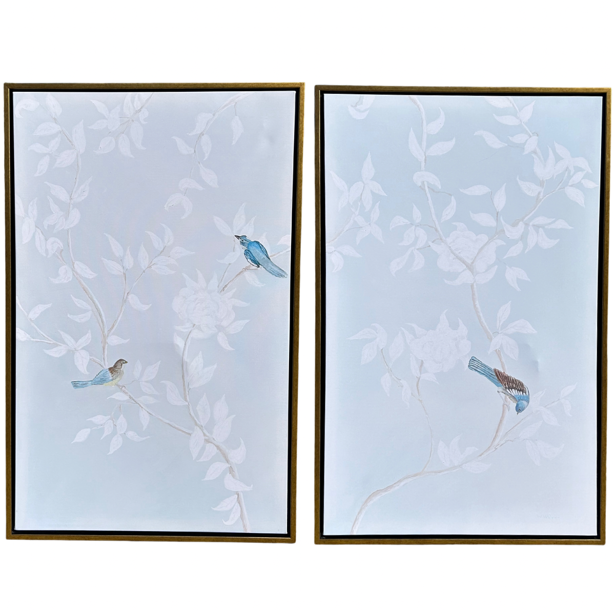 “Chinoiserie Garden in Light Blue