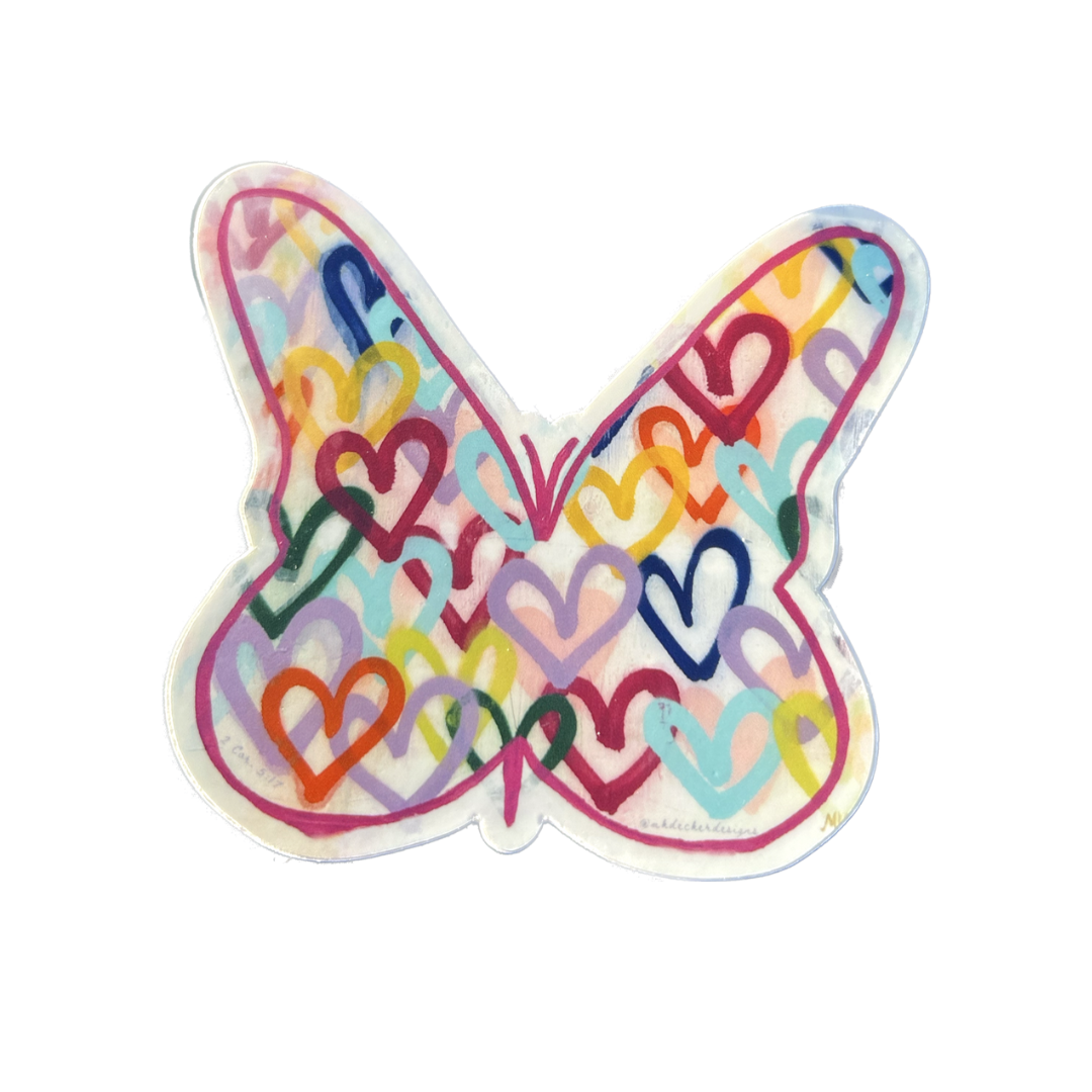 Butterfly Tie Dye Aesthetic Sticker