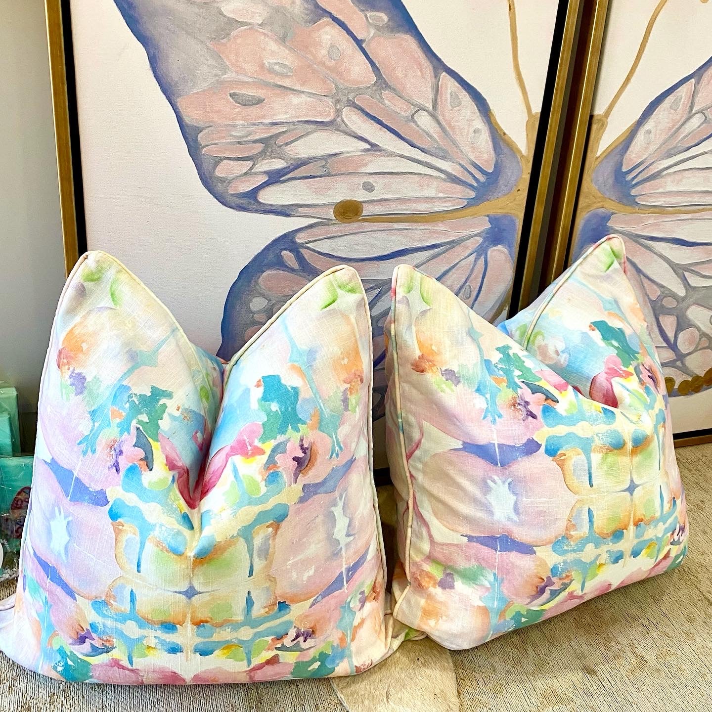 “Kaleidoscope” Square Pillow