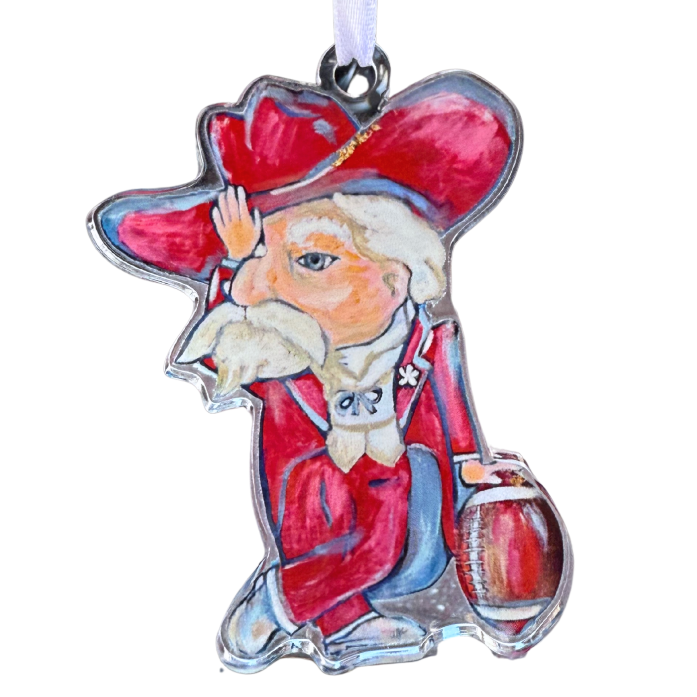 Pre Order “Fins Up, Rebs!” Acrylic Ornament