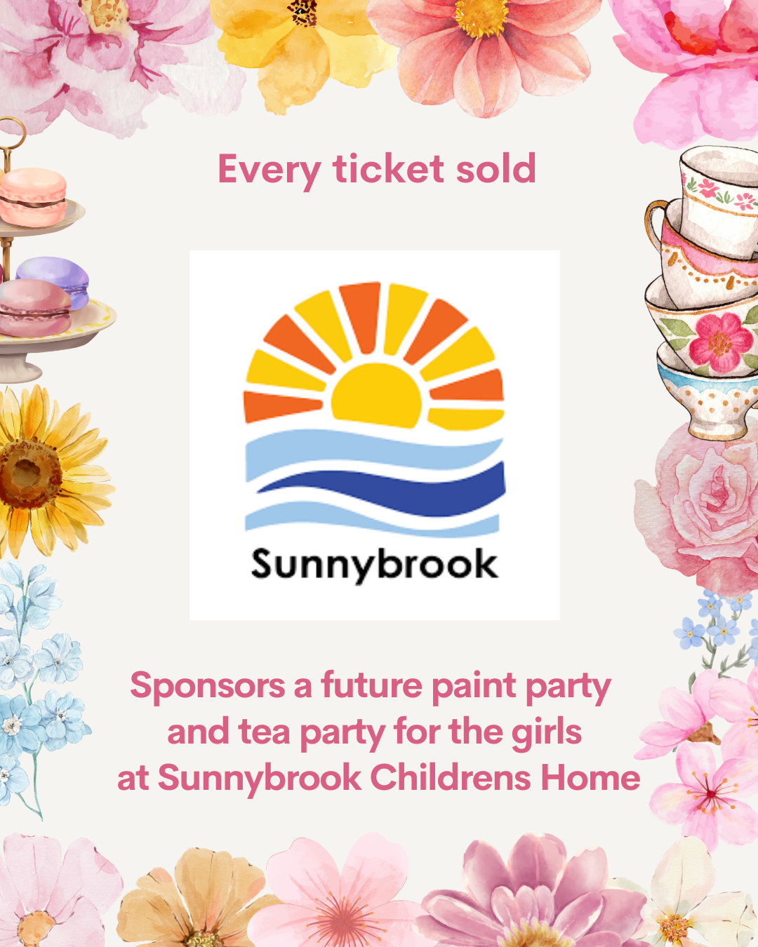 Mothers & Friends Tea & Paint Party May 10th at CW Organics Tea Room-Ridgeland, MS