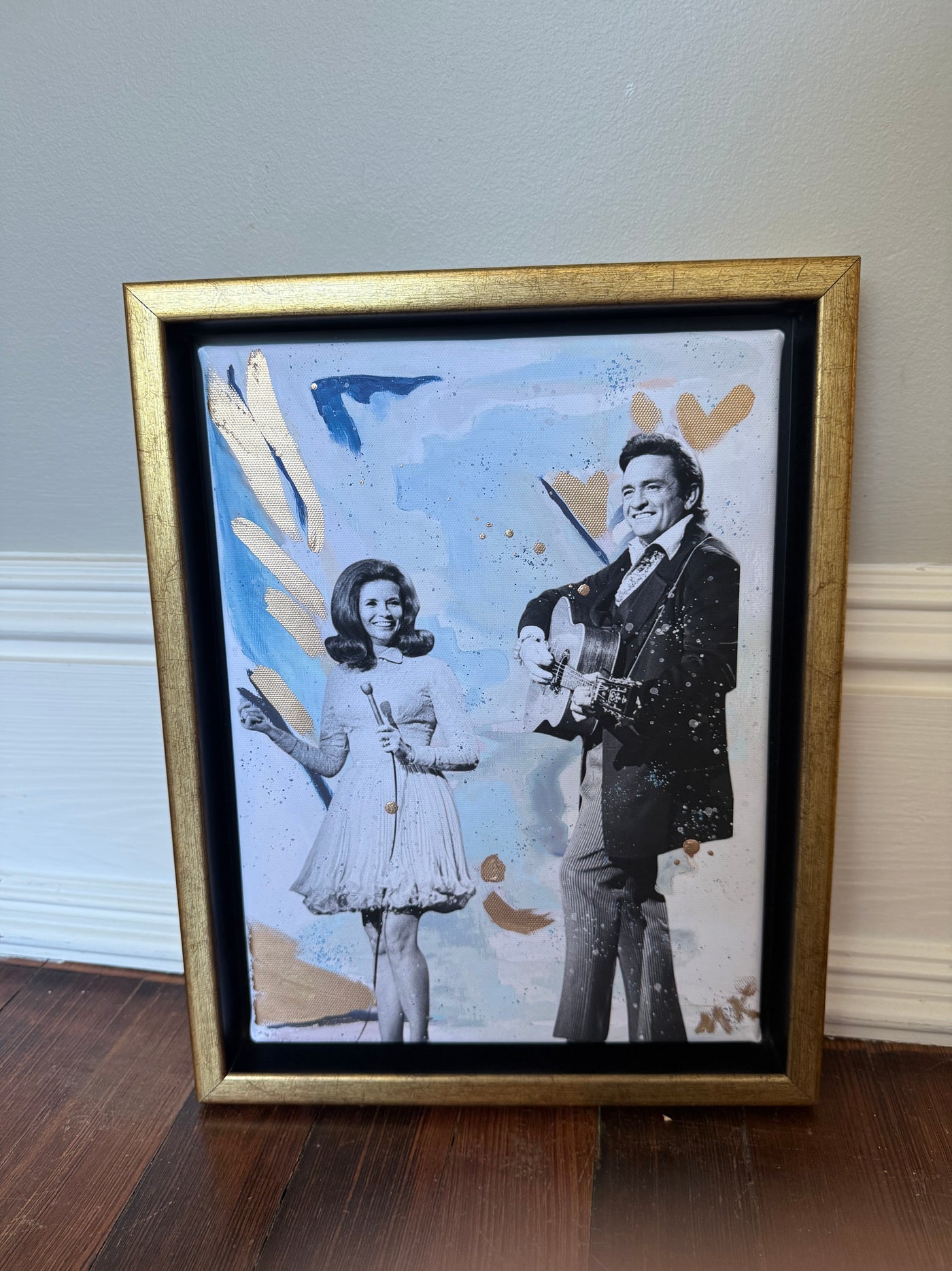 Seconds Sale Mini “Johnny & June in Blue Watercolor”
