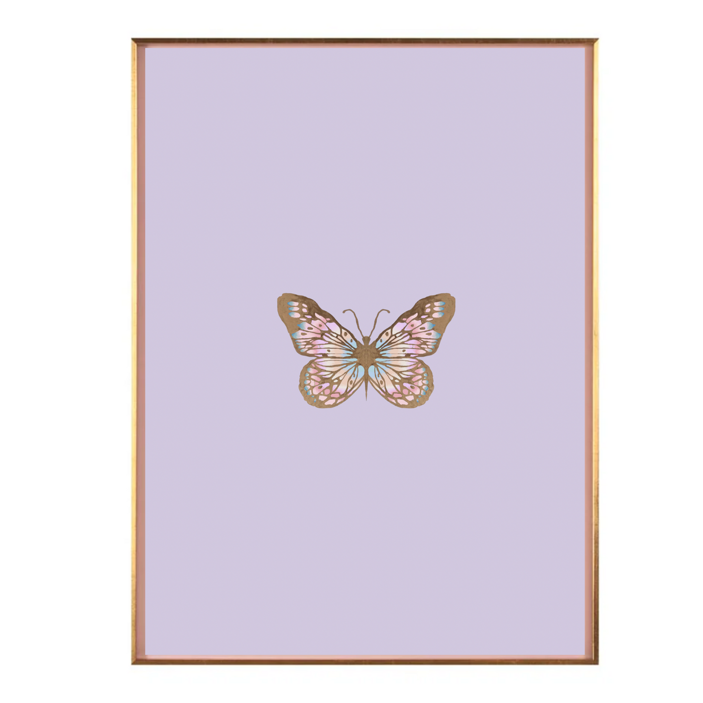 Lavender Color Block Butterfly