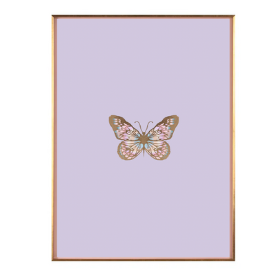 Lavender Color Block Butterfly