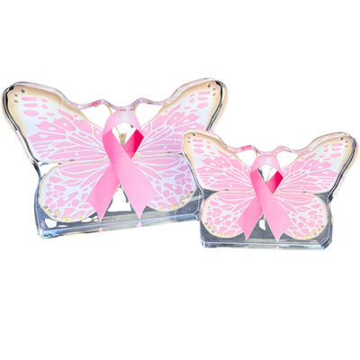 Pre Order “Breast Cancer Butterfly” Acrylic Shelfie