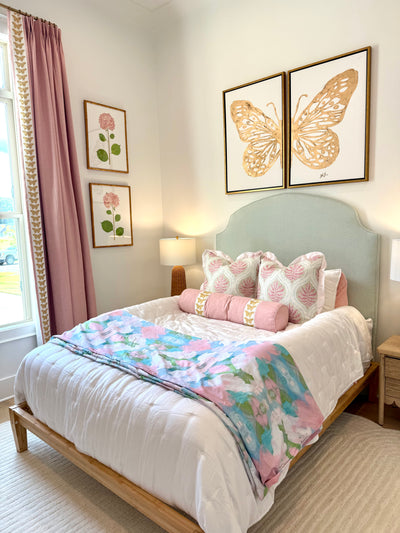“Mint Tulip” Duvet Covers