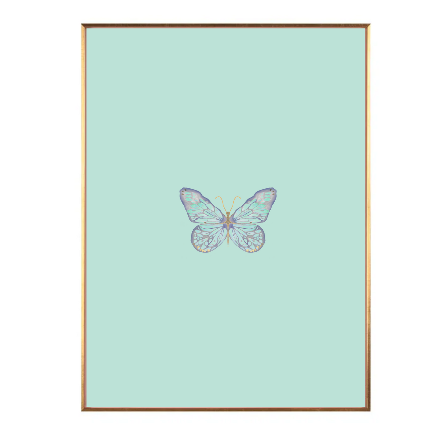 Seafoam Color Block Butterfly