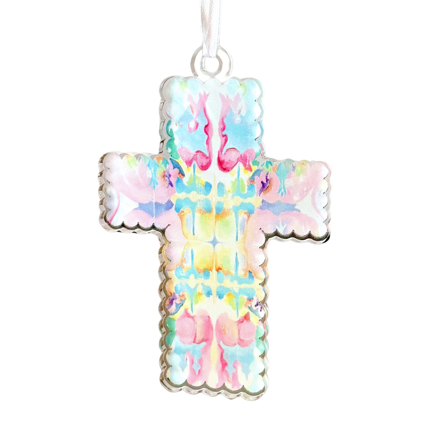“Kaleidoscope Cross” Acrylic Ornament