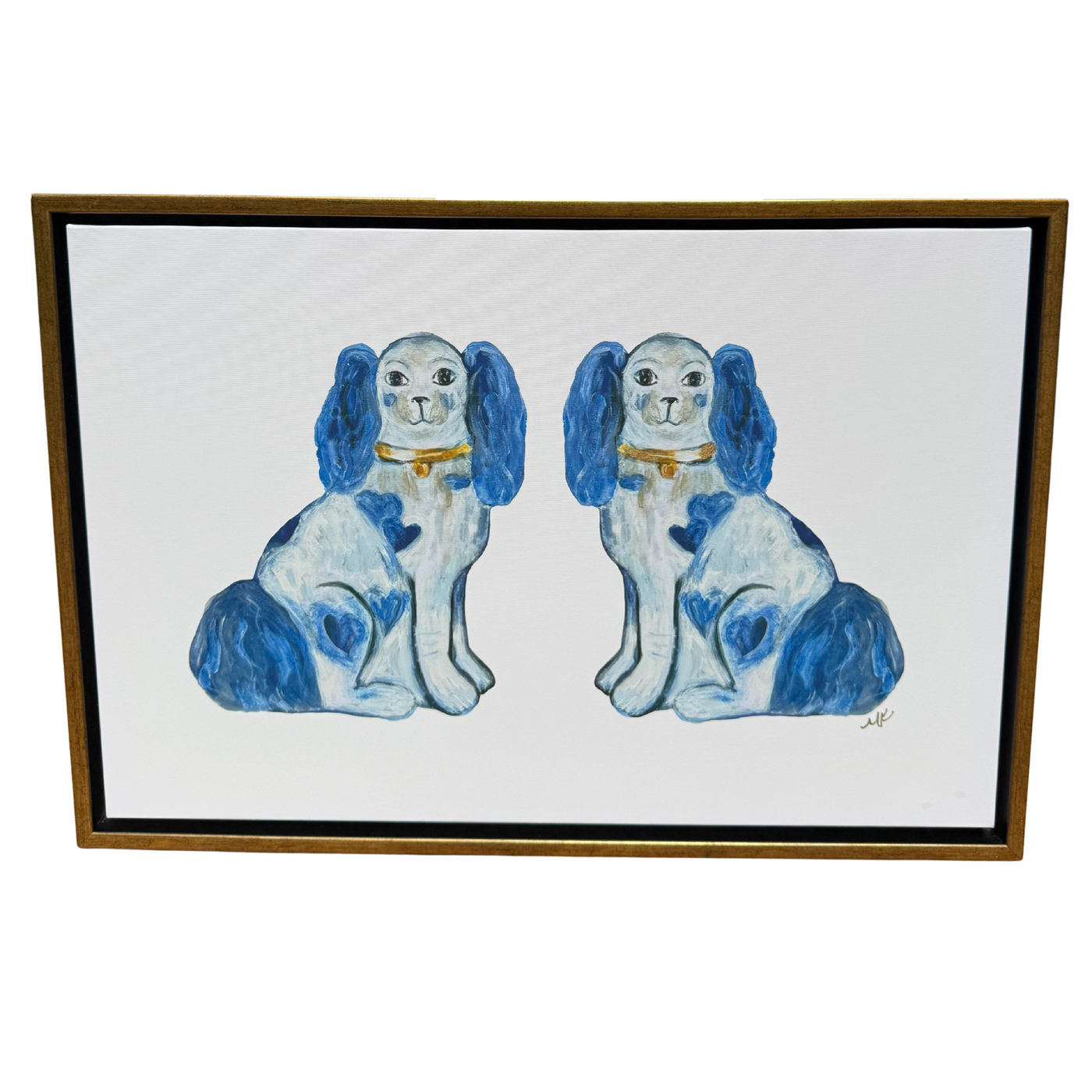 “For the Love of Dogs Double in Blue”