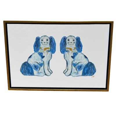 “For the Love of Dogs Double in Blue”
