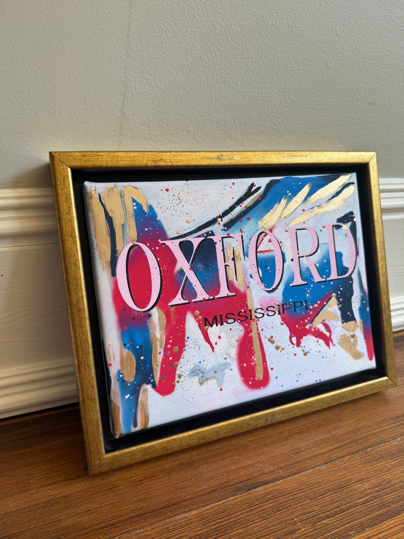 Seconds Sale Mini “Oxford in Blue/Red”