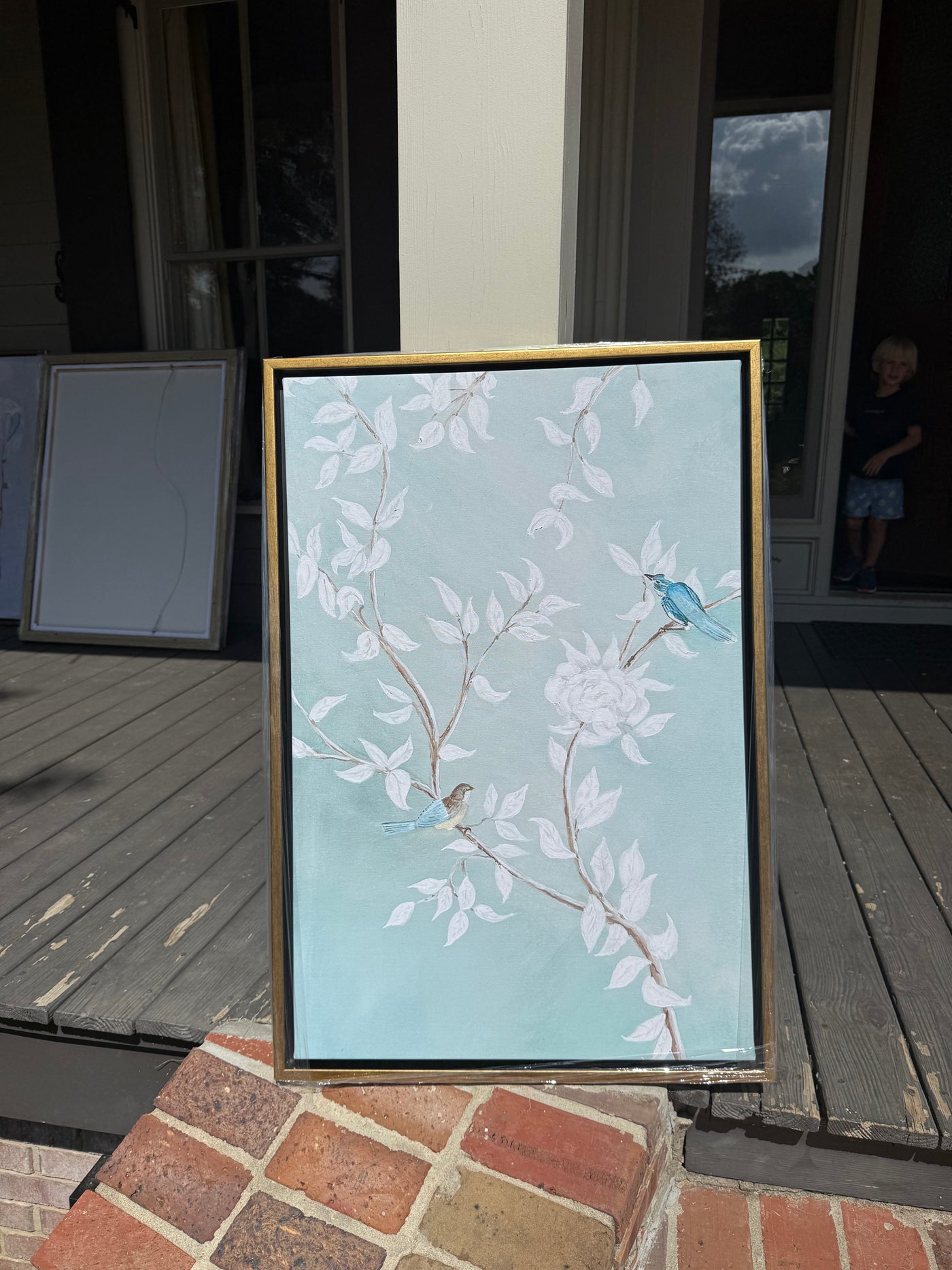 Flash SALE “Chinoiserie Garden in Blue” 24x36