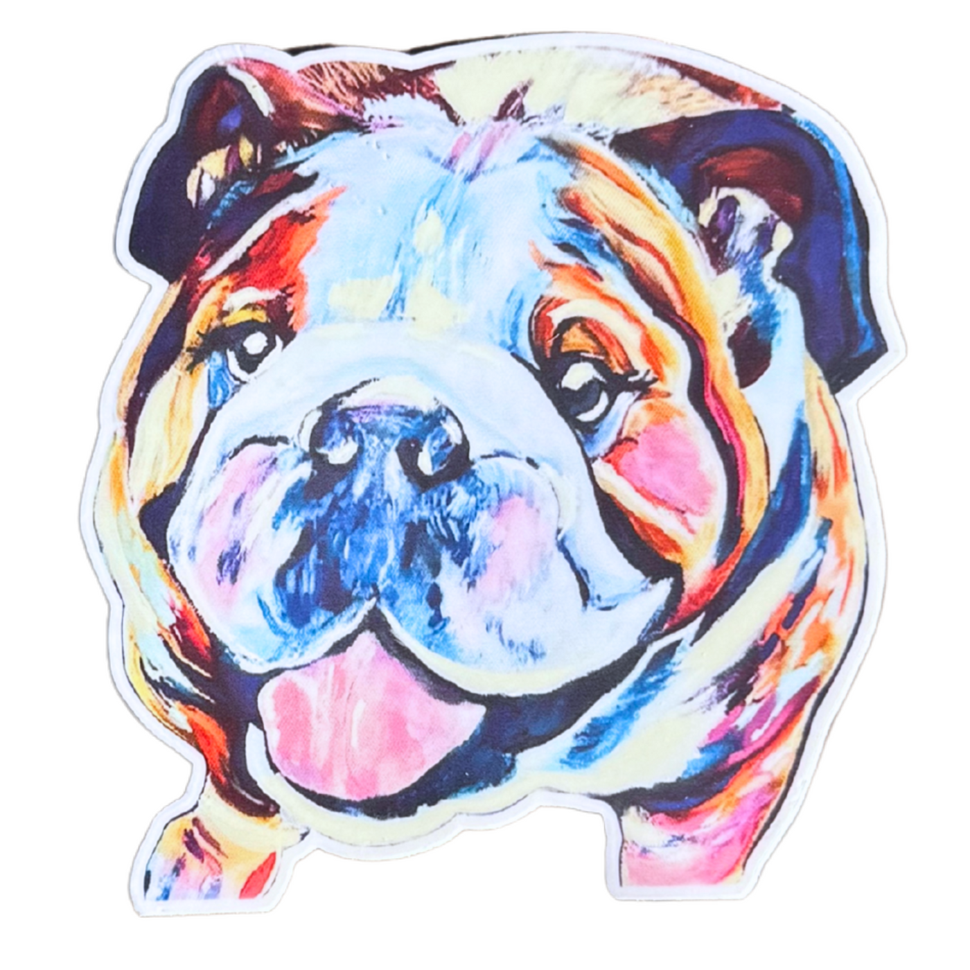 “Happy Bulldog" Sticker