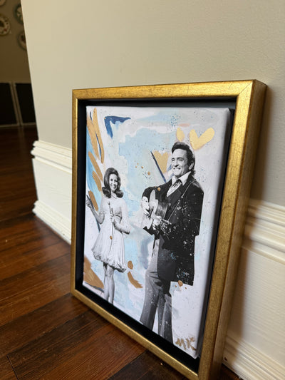 Seconds Sale Mini “Johnny & June in Blue Watercolor”