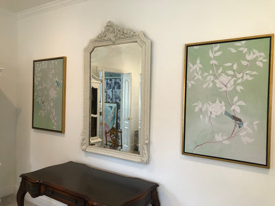 “Chinoiserie Garden in Darker Green"