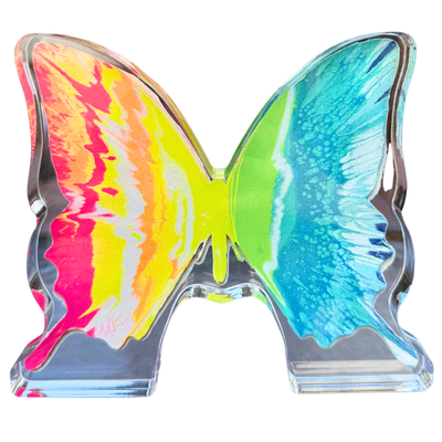 Pre Order “Color Delight Butterfly in Rainbow” Acrylic Shelfie