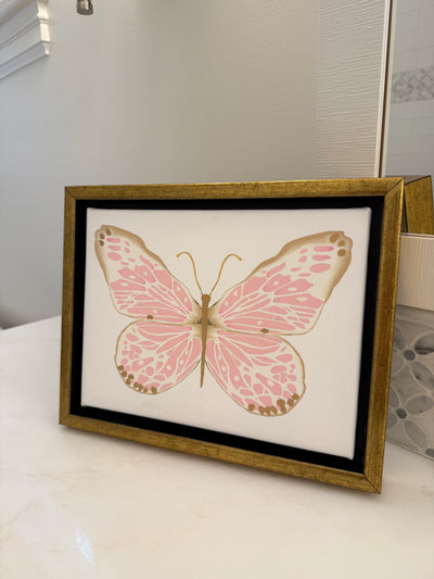 Seconds Sale Mini “Pink/Tan Butterfly”