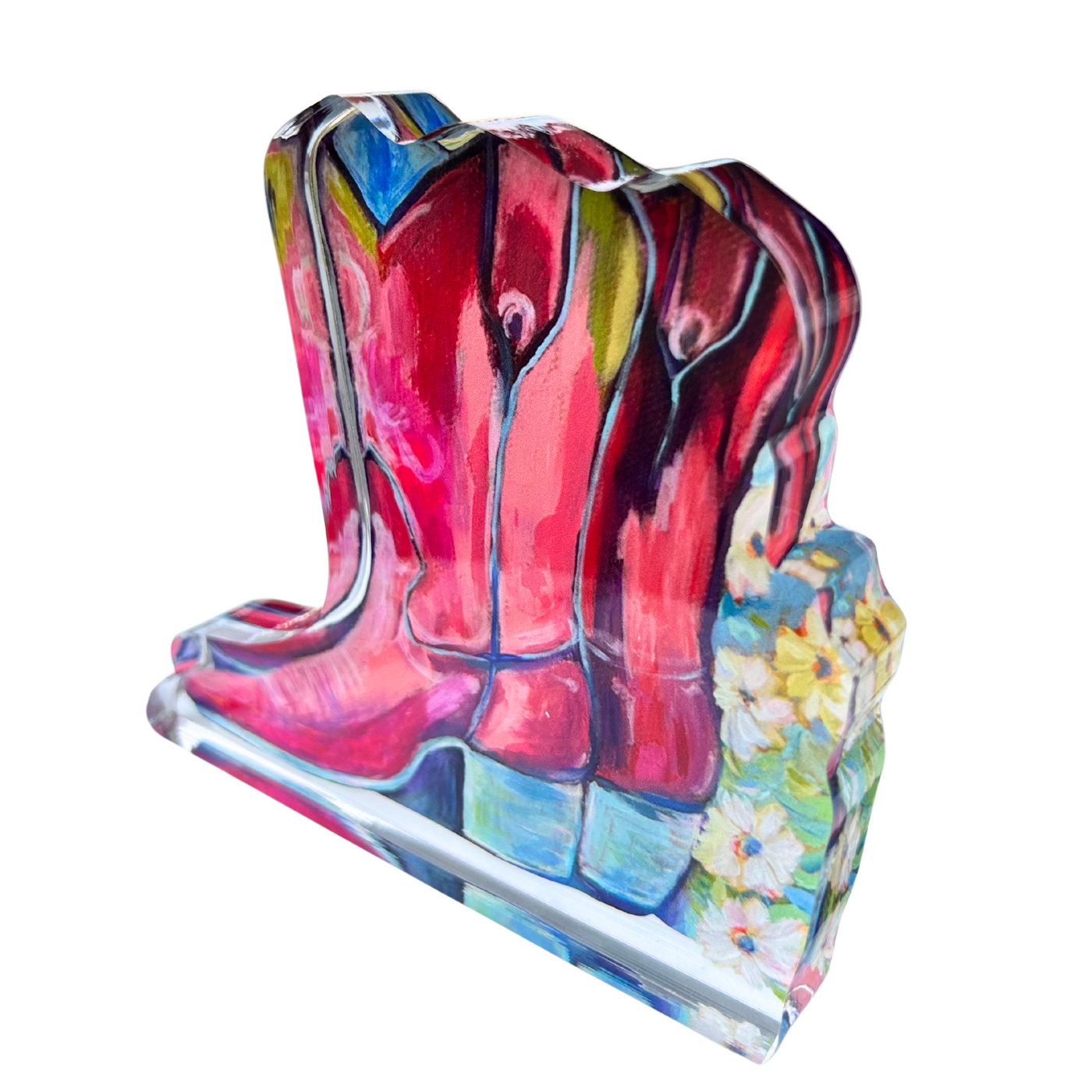 “Head Over Boots in Love” Acrylic Shelfie