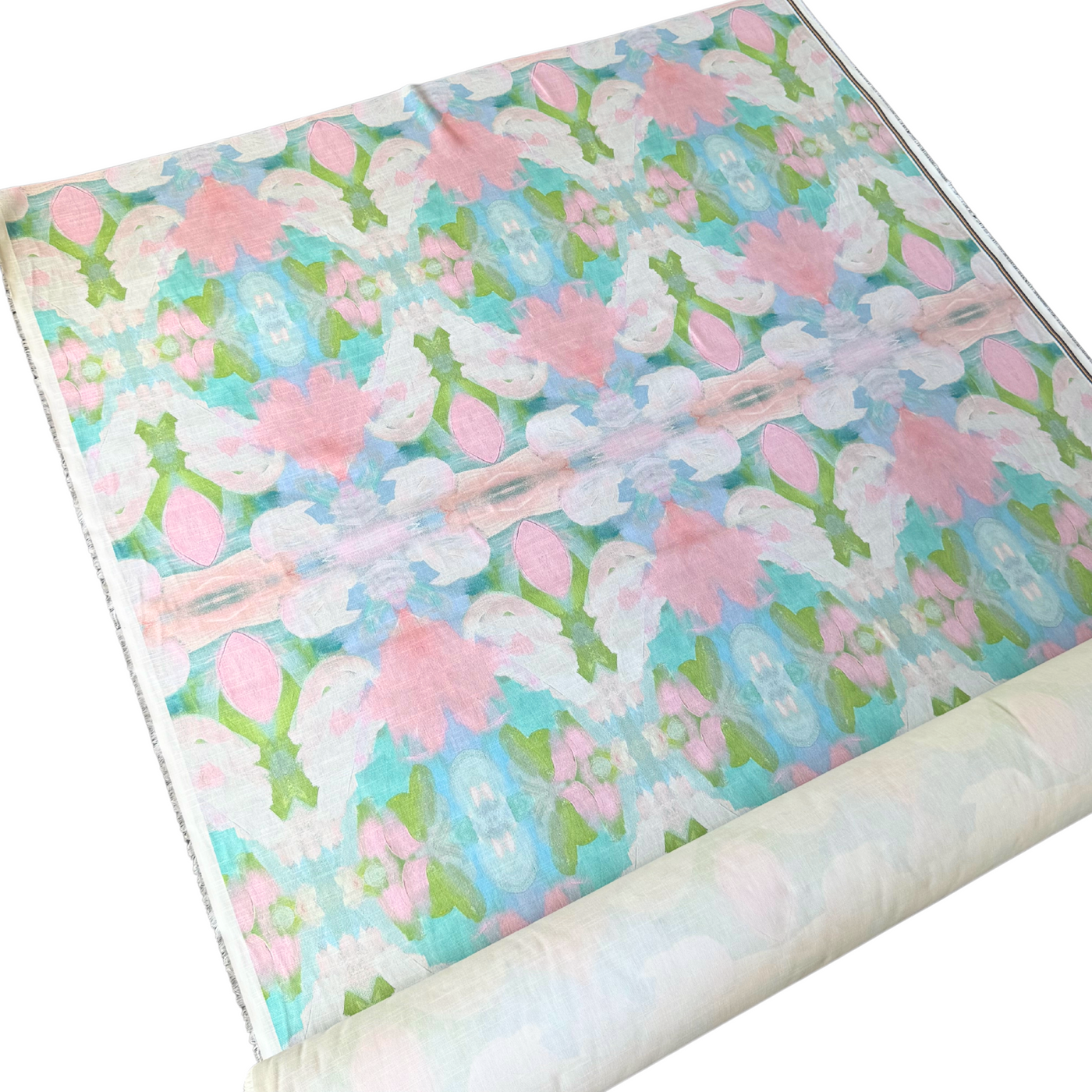 “Mint Tulip” Fabric By The Yard