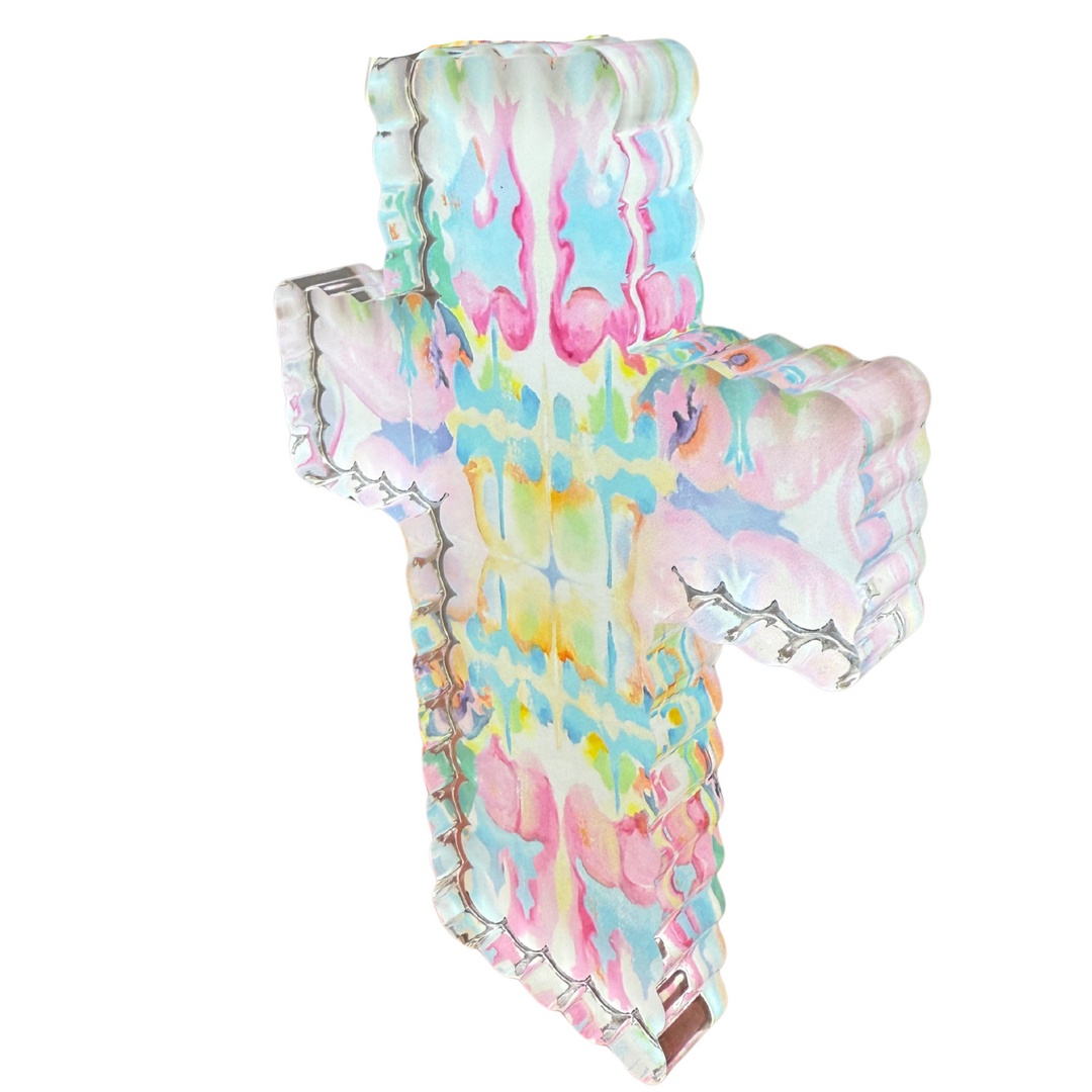 Kaleidoscope Cross” Acrylic Shelfie – MKDecker Designs