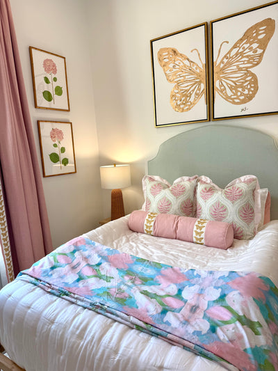 “Mint Tulip” Duvet Covers