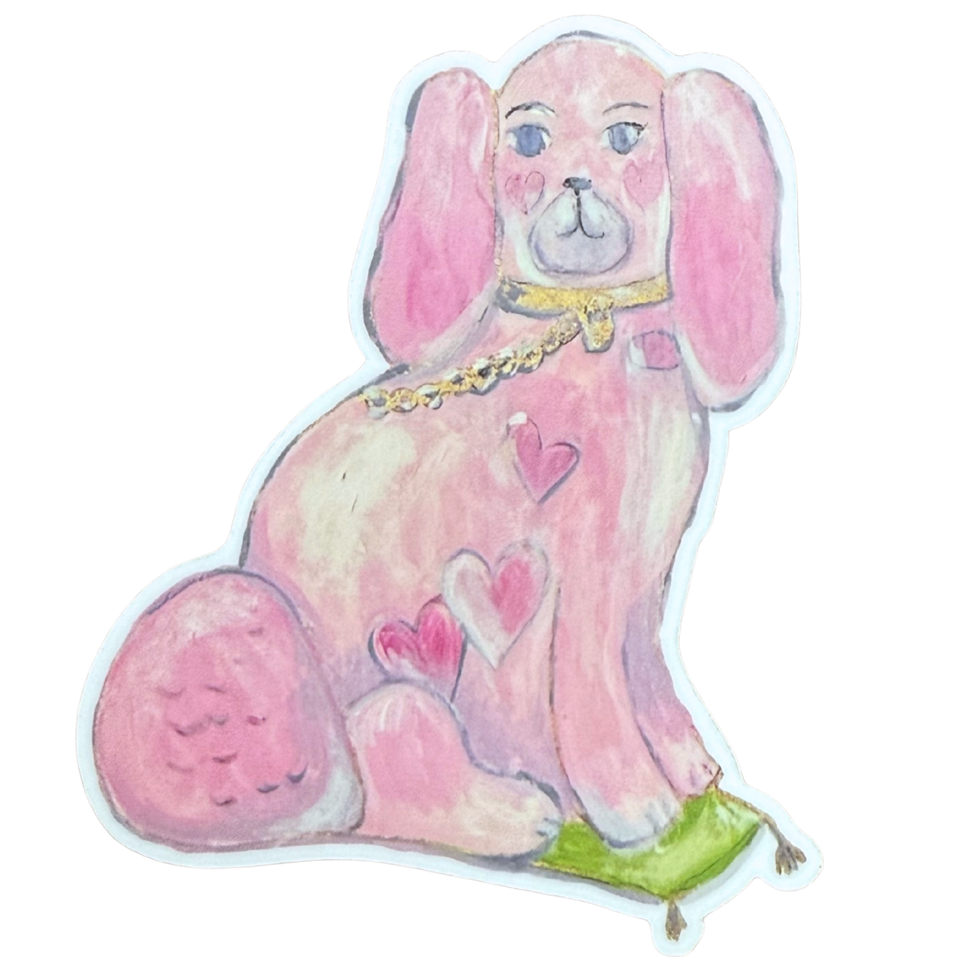 “For the Love of Dogs in Pink" Sticker