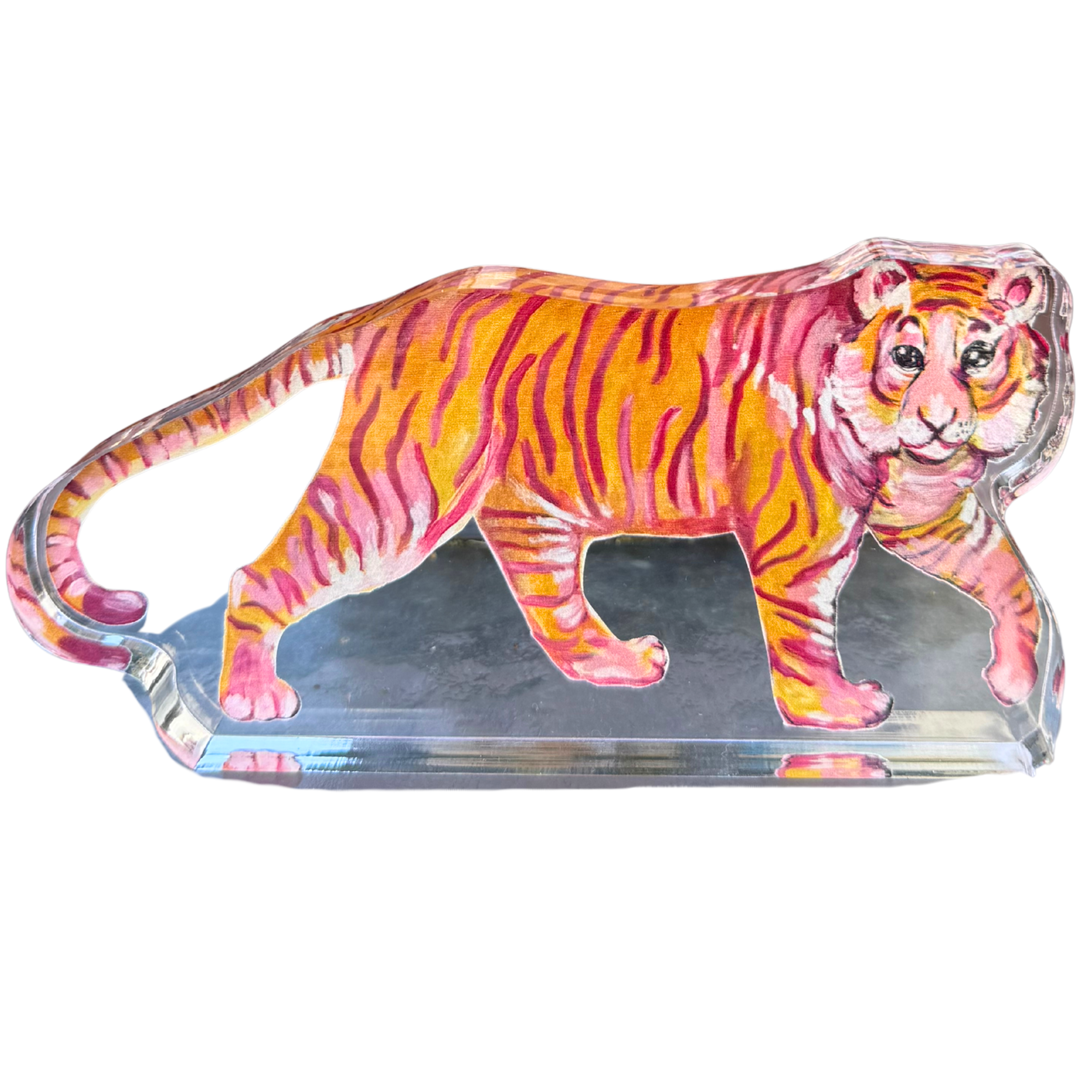 “Tiger Walk” Acrylic Shelfie