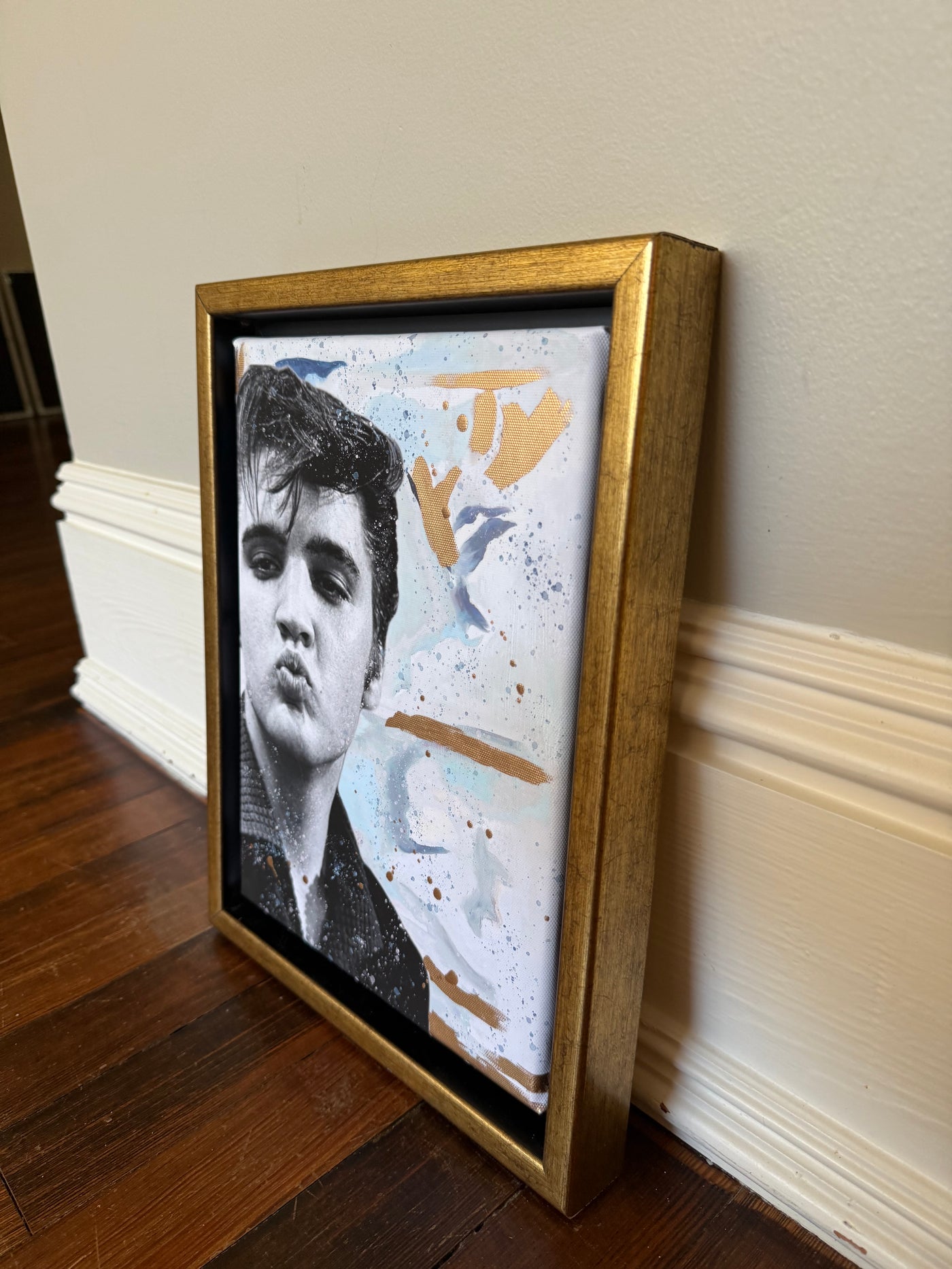 Seconds Sale Mini “Elvis in Blue Watercolor”