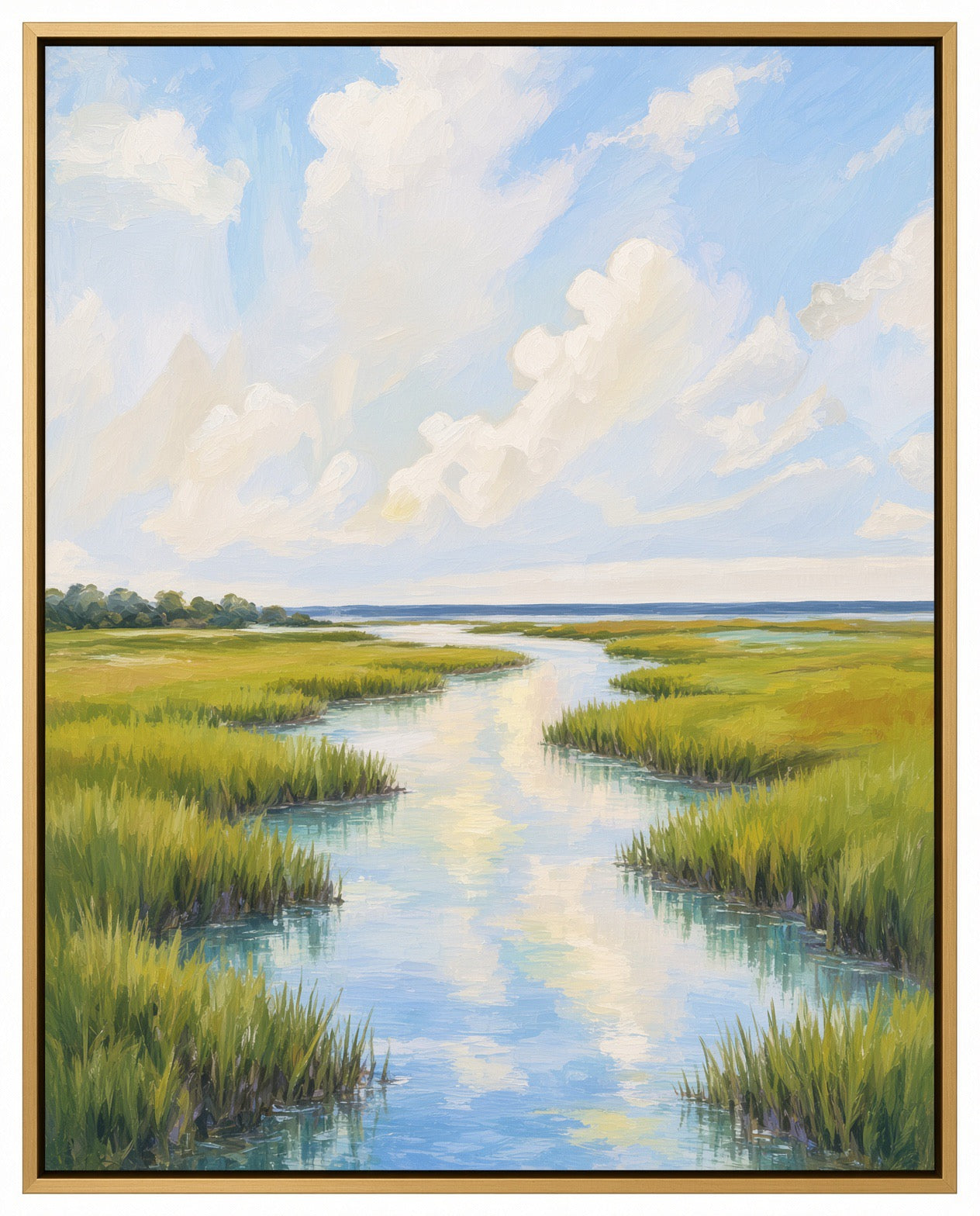 “Marsh Moments” in Blue/Green
