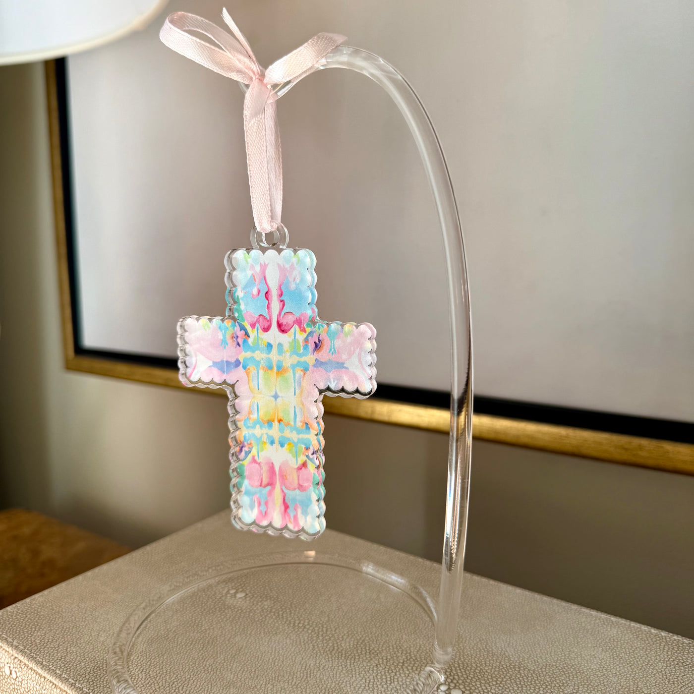 “Kaleidoscope Cross” Acrylic Ornament