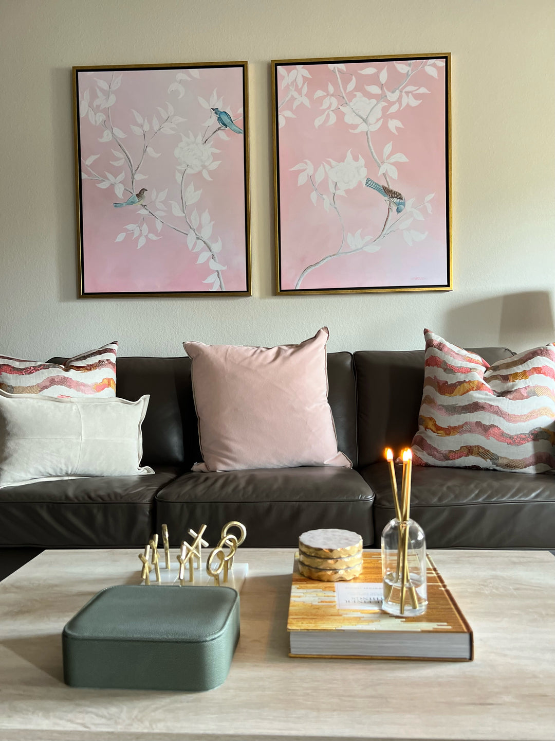 Chinoiserie Garden in Blush