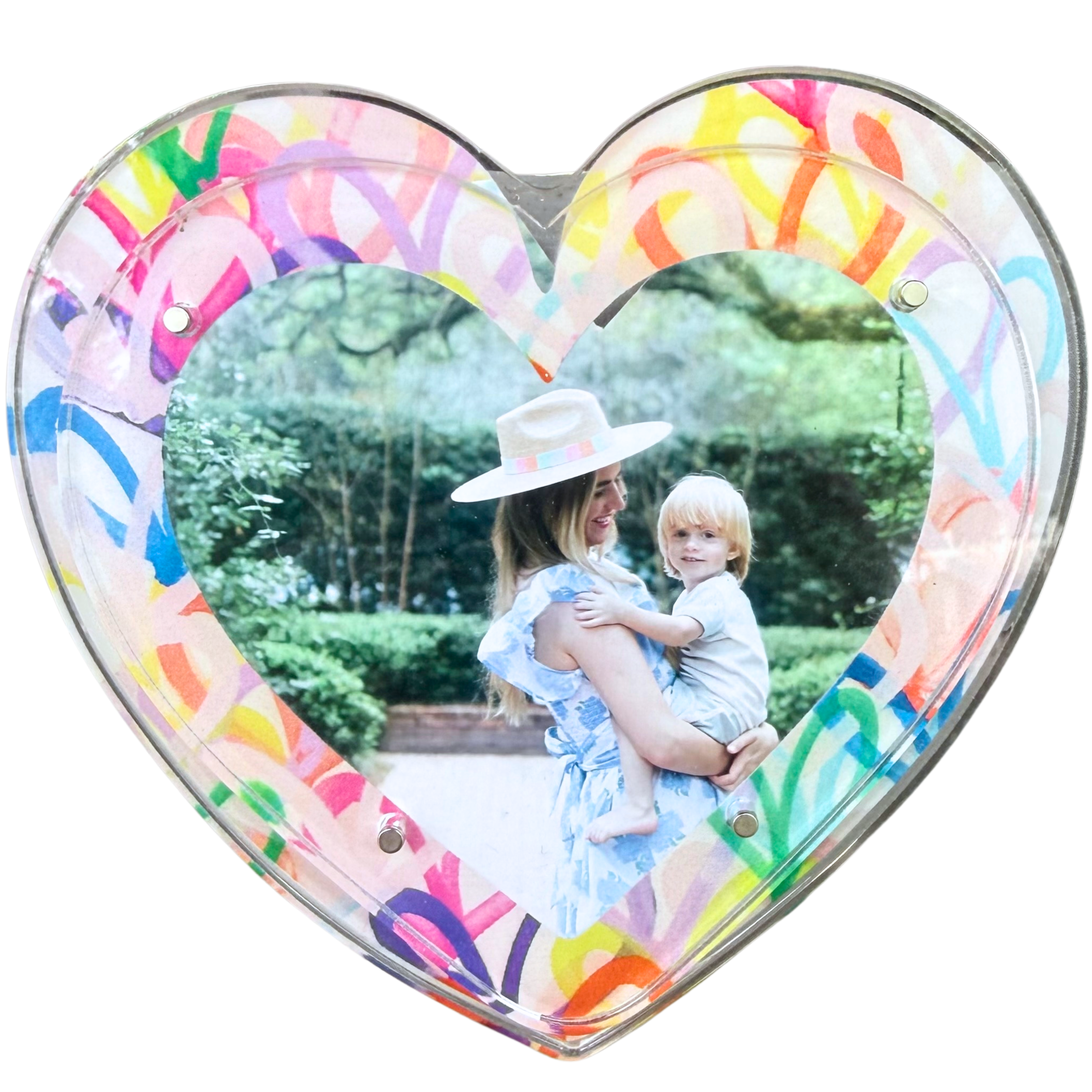 “Heart with Hearts” Acrylic Magnetic Photo Frame
