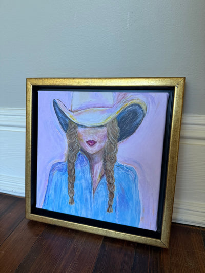 Seconds Sale Mini “Cowgirl Heart in Brunette”