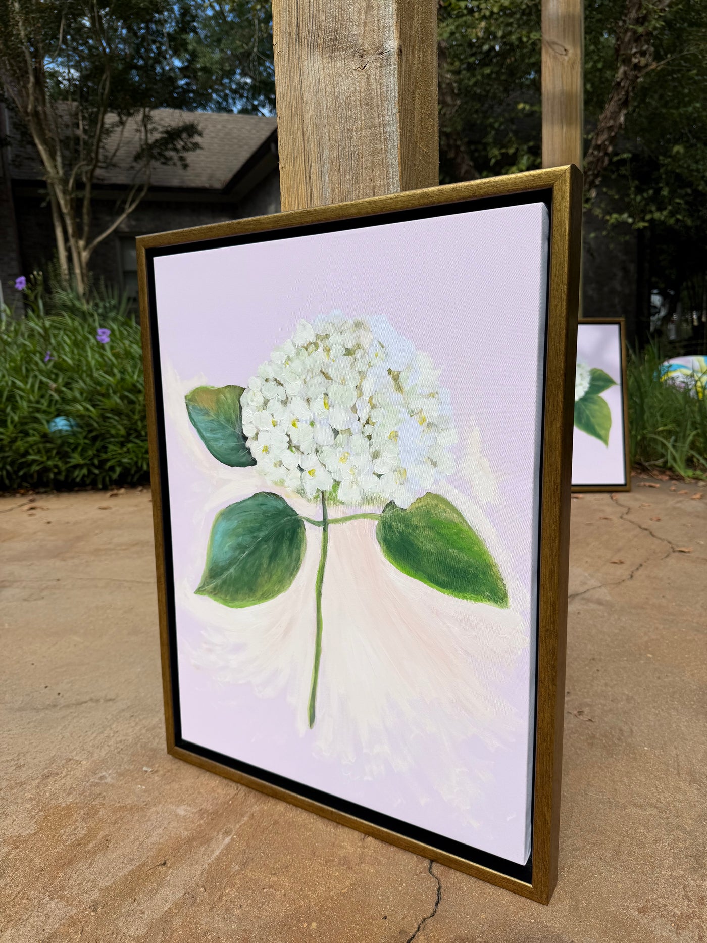 Sample SALE “White Hydrangea in Pink”