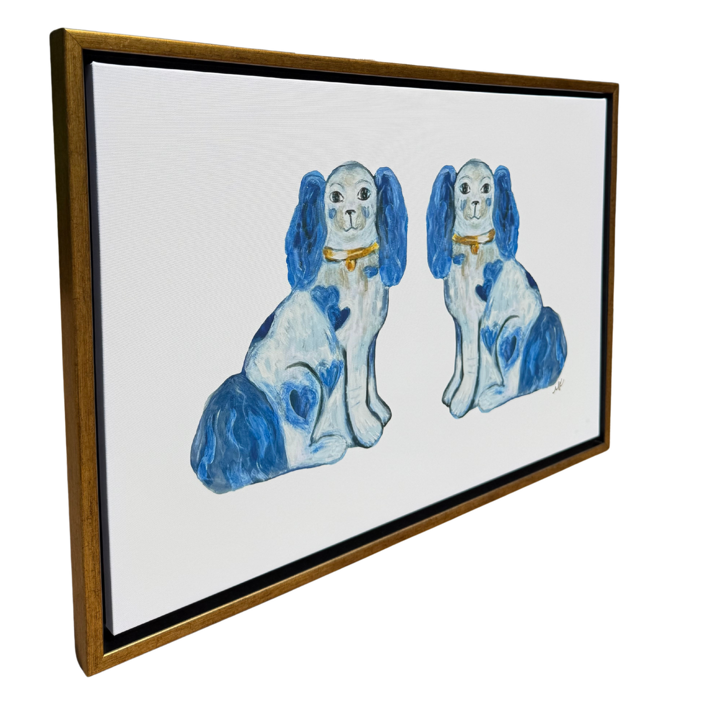 “For the Love of Dogs Double in Blue”