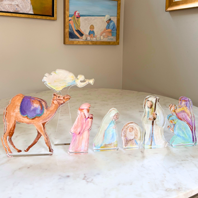 Pre Order “Nativity 7 Piece Set” Acrylic Shelfie
