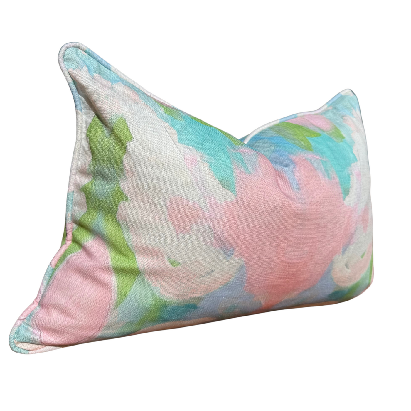 “Mint Tulip” Lumbar Pillow