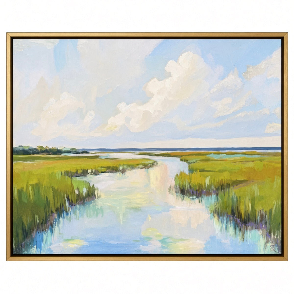 “Marsh Moments” in Blue/Green