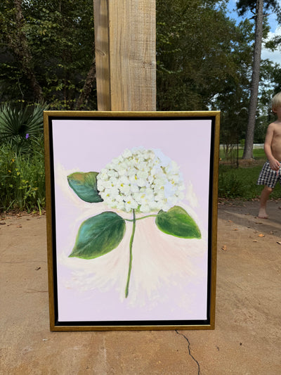 Sample SALE “White Hydrangea in Pink”