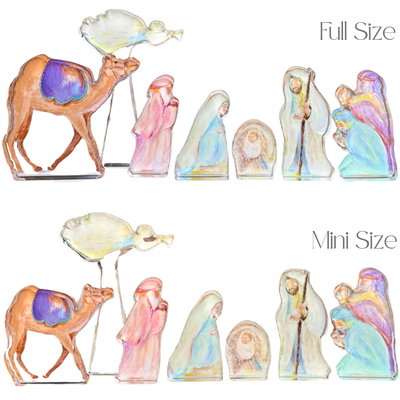 Pre Order “Nativity 7 Piece Set” Acrylic Shelfie