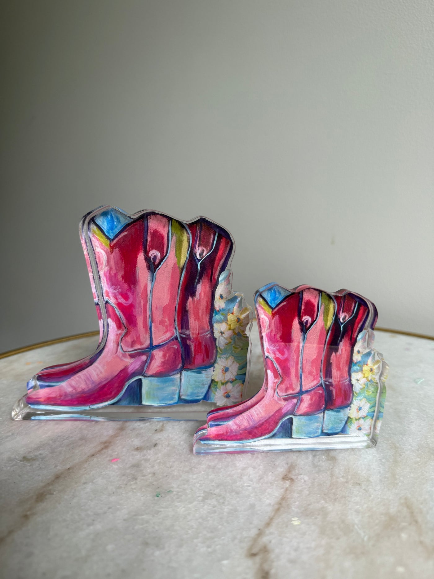 Seconds Sale “Head over Boots” Acrylic Shelfie