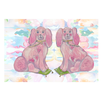 “For the Love of Dogs Double in Kaleidoscope Pink”