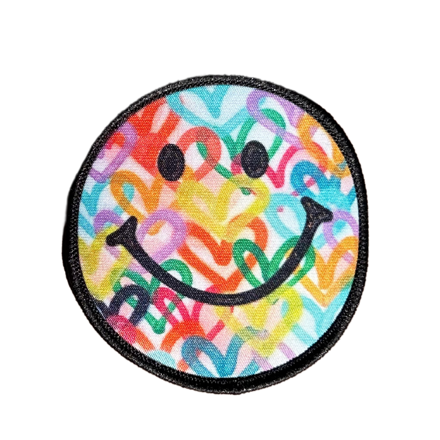 “Smiley Hearts” Iron On Patch