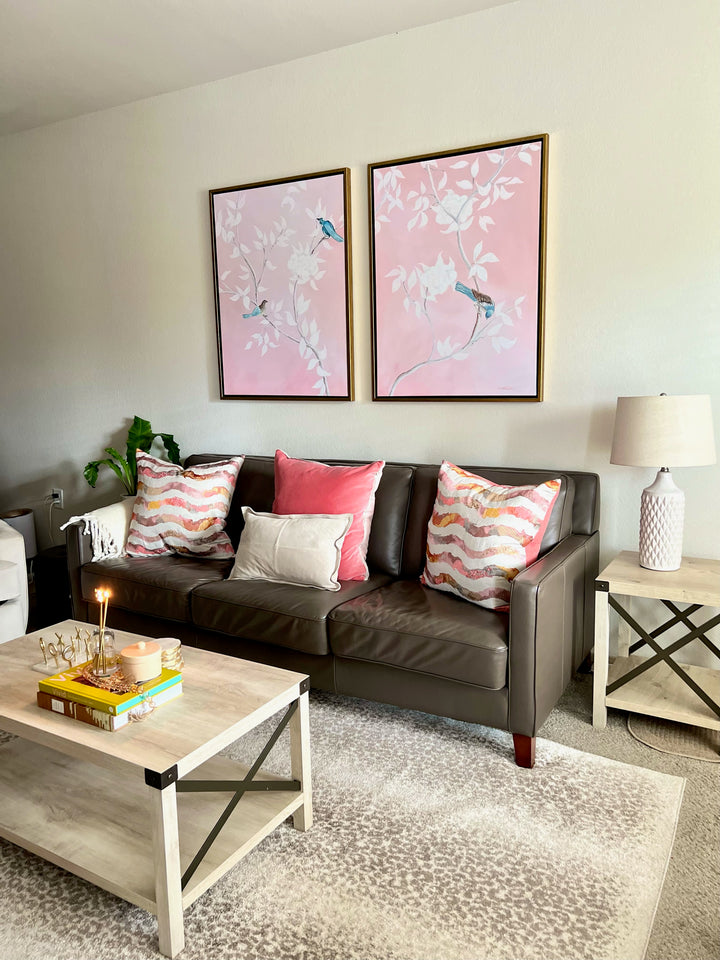 Chinoiserie Garden in Blush