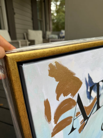 Sample SALE “Atlanta, Georgia in Blue Watercolor”