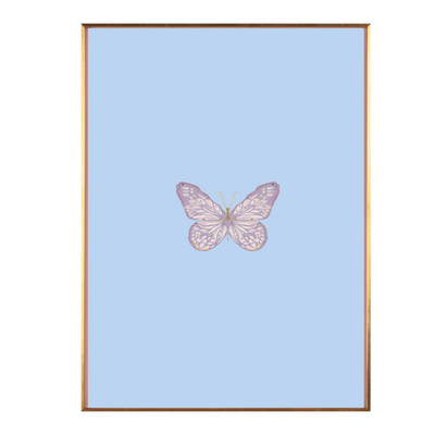 Powder Blue Color Block Butterfly